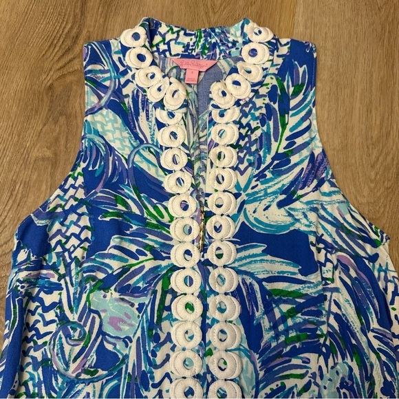 Lilly Pulitzer Blue and White Mini Dress - Picture 7 of 8